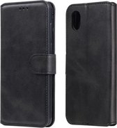 Voor Samsung Galaxy A01 Core / M01 Core Classic Calf Texture PU + TPU Horizontale Flip Leather Case, met houder & kaartsleuven & portemonnee (zwart)