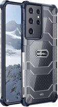 Voor Samsung Galaxy S21 Ultra 5G wlons Explorer Series PC + TPU beschermhoes (marineblauw)