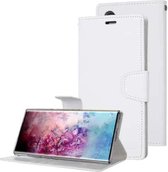 Voor Galaxy Note 10+ MERCURY GOOSPERY SONATA DAGBOEK Horizontale flip lederen tas met houder & kaartsleuven & portemonnee (wit)