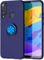 Voor Huawei Honor Play 4T Lenuo schokbestendige TPU beschermhoes met onzichtbare houder (blauw)