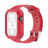 TPU Geïntegreerde vervangende horlogebanden voor brandstofinjectie voor Apple Watch Series 6 & SE & 5 & 4 40 mm / 3 & 2 & 1 38 mm (rood)