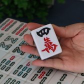 Professioneel 40mm L Competition kwaliteit Mahjong Acryl Majiang met stoffen doos