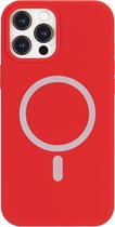 iPhone 12 Pro Max Hoesje - Magsafe Case - Magsafe compatibel - TPU Back Cover - Rood