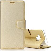 Zijden textuur horizontaal flip lederen hoesje voor Galaxy Note 9, met houder & kaartsleuven & portemonnee & fotolijst (goud)
