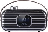 FlinQ DAB+ Radio - Draadloze Speaker - 80 stations - DAB+ Ruisvrij - Bluetooth