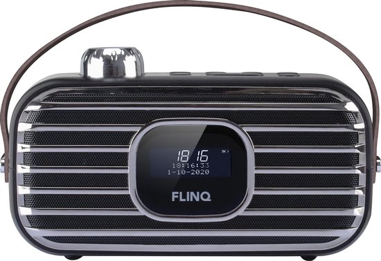 Uitsluiting Lodge uitblinken FlinQ DAB+ Radio - Draadloze Speaker - 80 stations - DAB+ Ruisvrij -  Bluetooth | bol.com