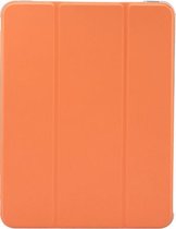 Apple iPad Air 4 10.9 (2020) Hoes - Mobigear - Tri-Fold Serie - Kunstlederen Bookcase - Oranje - Hoes Geschikt Voor Apple iPad Air 4 10.9 (2020)