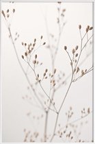 JUNIQE - Poster in kunststof lijst Wild Flower Natural Beige 1 -40x60