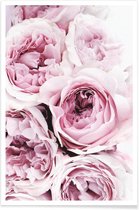 JUNIQE - Poster Roze rozen foto -20x30 /Roze