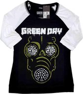 Green Day Raglan top -3XL- Green Mask Zwart/Wit
