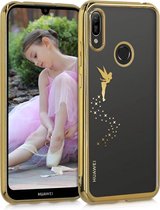 kwmobile hoesje voor Huawei Y6 (2019) - backcover voor smartphone - Fee design - goud / transparant