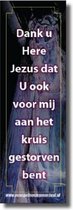 Boekenlegger dank u voor het kruis - Bijbel - Christelijk - Majestic Ally - 2 stuks