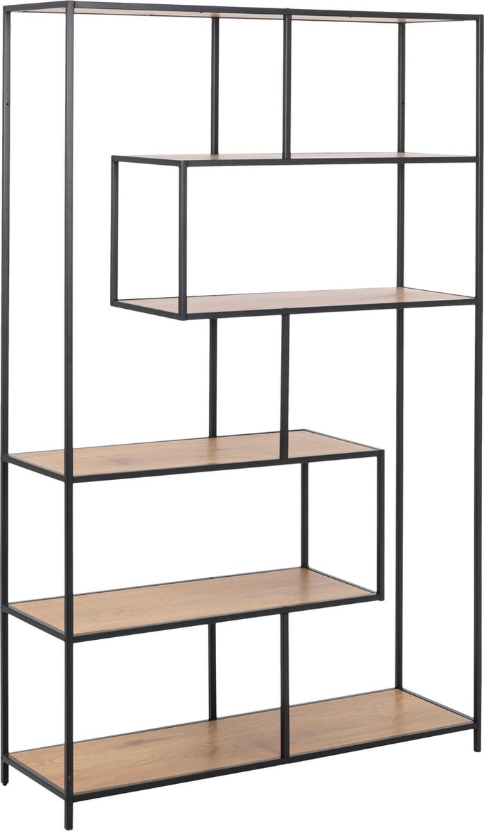 Giga Living Boekenkast Bronx MDF Naturel 114x185cm - Giga Living