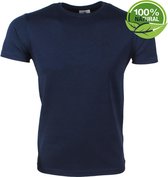 MZ72 - Heren T-Shirt - 100% biologisch katoen - Teegood - Navy