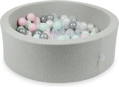 Lichtgrijs ballenbad Moje • Rond 90 x 30 cm • Inclusief 200 ballen diameter 7 cm
