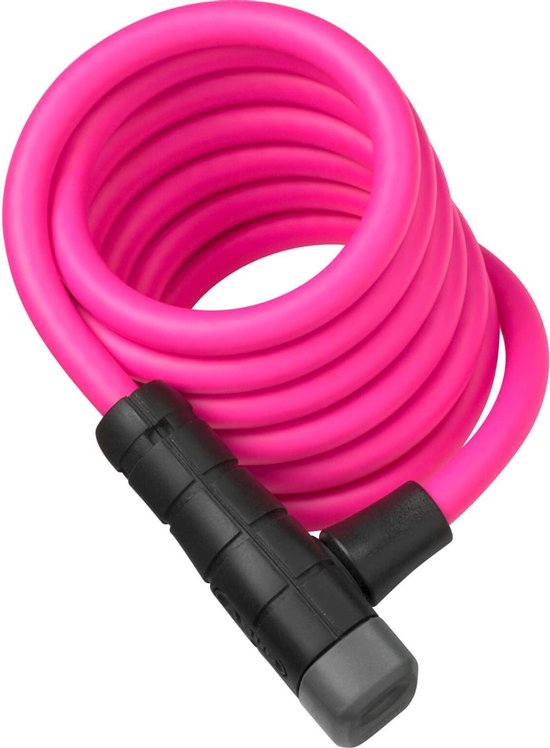 ABUS Primo Key Color - Câble Spiral Cable Lock - 5510K / 180 / 10PK - Rose