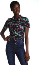 Pussy Deluxe Blouse -XS- Aloha Zwart