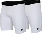 2-Pack Donnay compressie short - Sportbroek - Heren - Maat XXL - Wit