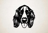 Wanddecoratie - Hond - Welshe springerspaniel - L - 78x75cm - Zwart - muurdecoratie - Line Art