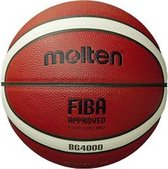 Molten Basketbal B7 G4000 Leer Oranje Maat 7