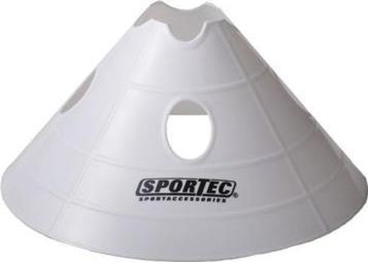 Sportec Afbakenbollen Prof Groot Soft Plastic 10 Stuks Wit