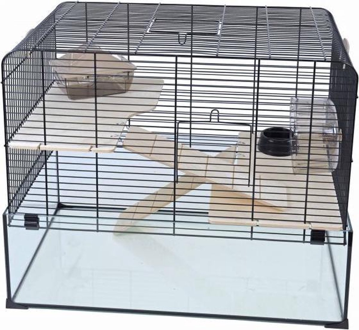 Interzoo hamsterkooi vision 58 zwart