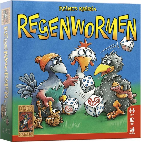 Regenwormen Dobbelspel - 999 Games