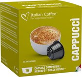 Italian Coffee - 6x 16 stuks Cappuccino Italiano - Dolce Gusto compatibel - Topkwaliteit - Italiaanse koffie