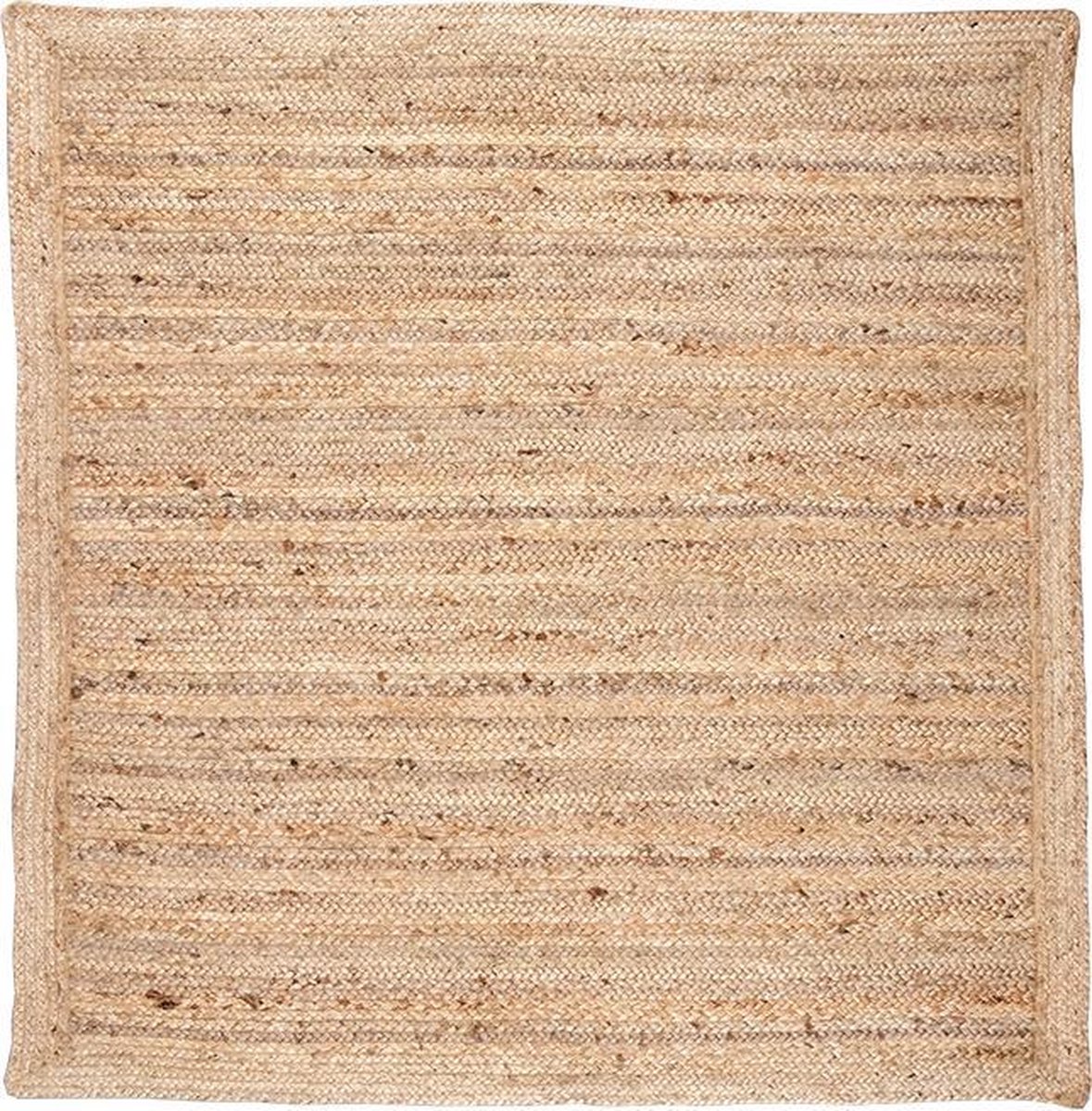 Tapis en jute - Fair square naturel 120x120cm