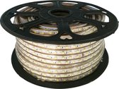 LED Strip - Igna Strabo - 50 Meter - Dimbaar - IP65 Waterdicht - Helder/Koud Wit 6500K - 5050 SMD 230V