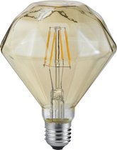 LED Lamp - Filament - Trinon Dimano - E27 Fitting - 4W - Warm Wit 2700K - Amber - Aluminium