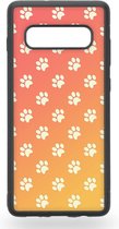 Orange paws Telefoonhoesje - Samsung Galaxy S10+