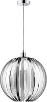 LED Hanglamp - Hangverlichting - Nitron Zuka - E27 Fitting - Rond - Glans Chroom - Acryl