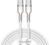 Baseus Cafule Series USB-C naar USB-C Kabel Metaal 100W 2m Wit