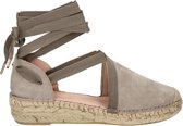 Fred de la Bretoniere dames espadrille - Taupe - Maat 42