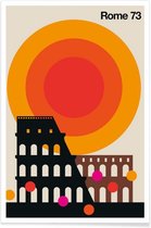 JUNIQE - Poster Vintage Rome 73 -40x60 /Kleurrijk