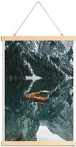 JUNIQE - Posterhanger Orange Fleet by @DaniKla -60x90 /Grijs & Groen