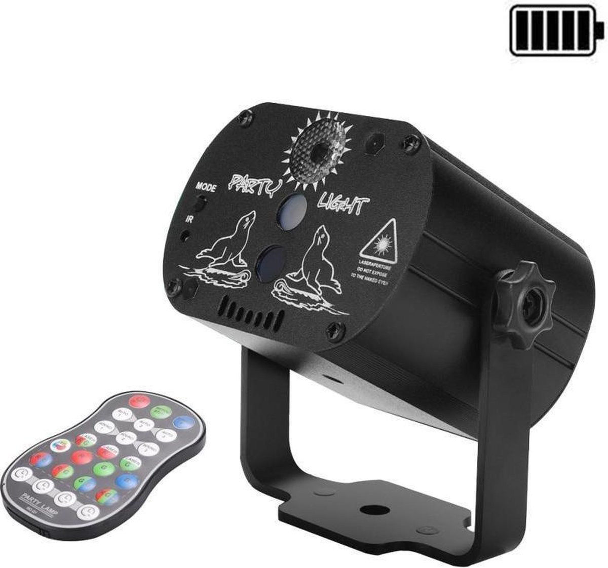 Mini rgb disco light dj led laser stage projector rood blauw groene