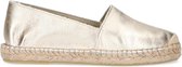 Manfield - Dames - Gouden leren espadrilles - Maat 40