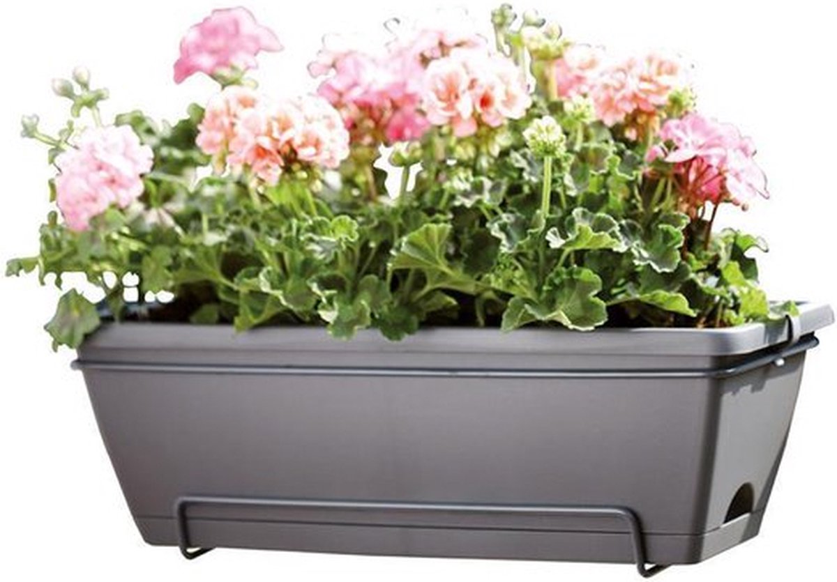 Elho Barcelona Allin1 50 - Balcony Planter with Hanging Bracket
