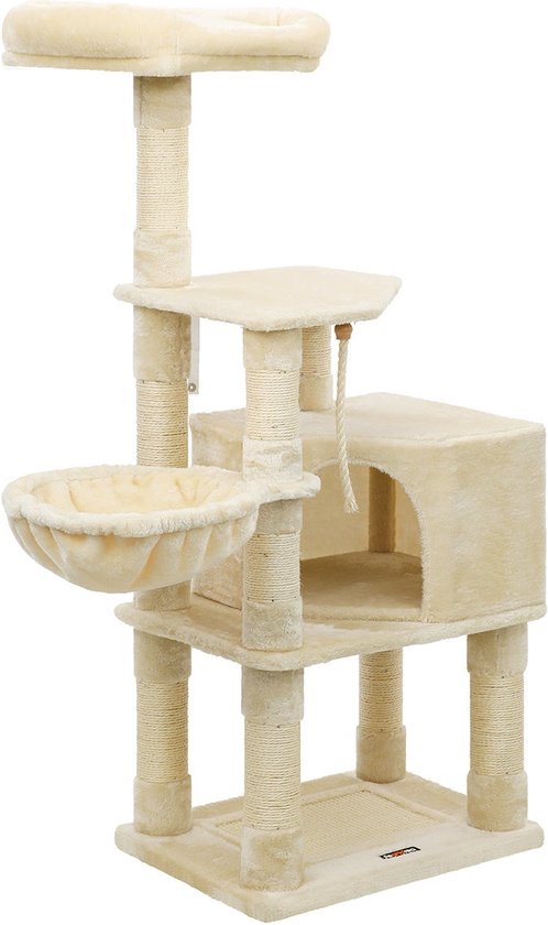DB Modern Torre de árbol para gatos de 41 pulgadas con perca para siestas Tabler