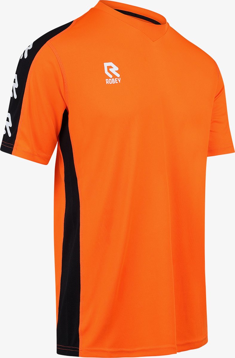Robey Performance Shirt Korte Mouw Heren - Oranje / Zwart | Maat: XL