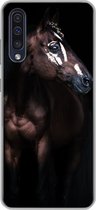 Geschikt voor Samsung Galaxy A50 hoesje - Paard - Vlekken - Licht - Siliconen Telefoonhoesje