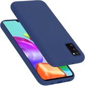 Cadorabo Hoesje voor Samsung Galaxy A41 in LIQUID BLAUW - Beschermhoes gemaakt van flexibel TPU silicone Case Cover