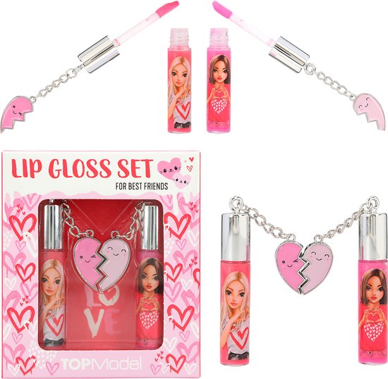 TOPModel One Love Shoulder Bag - Pink & Red Heart Design, Adjustable Strap For Girls - View #2