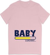 Aankomende Moeder T Shirt – Zwanger – Roze - L