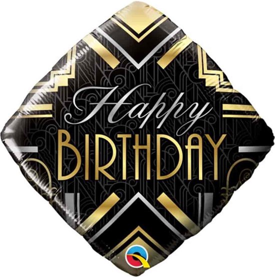 ‘Happy Birthday’ Art Deco - 46 centimeter