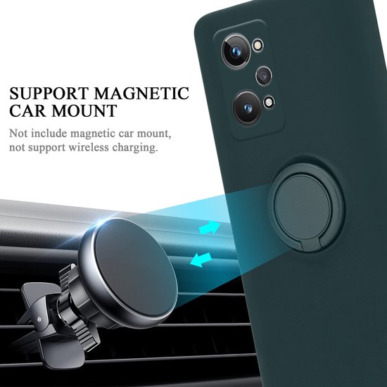 Coque Cadorabo pour Realme GT 2 / GT Neo 2 en VERT LIQUIDE - Coque de protection en silicone TPU souple avec anneau