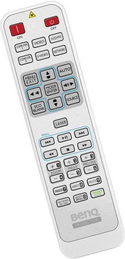 Télécommande BENQ W1600UST, Code article 5J.JAD06.001 / RCS011