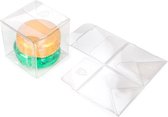 Crystal clear Pop & Lock Box Rpet 5,1x5,1x5,1 cm (25 pièces)